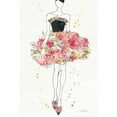 thumbnail image 3 of Tavoletti, Anne 13x18 Black Modern Framed Museum Art Print Titled - Floral Fashion II v2, 3 of 5