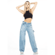 thumbnail image 2 of Jeans boyfriend de mezclilla rígida SAVI JEANS azul cielo 9, 2 of 6