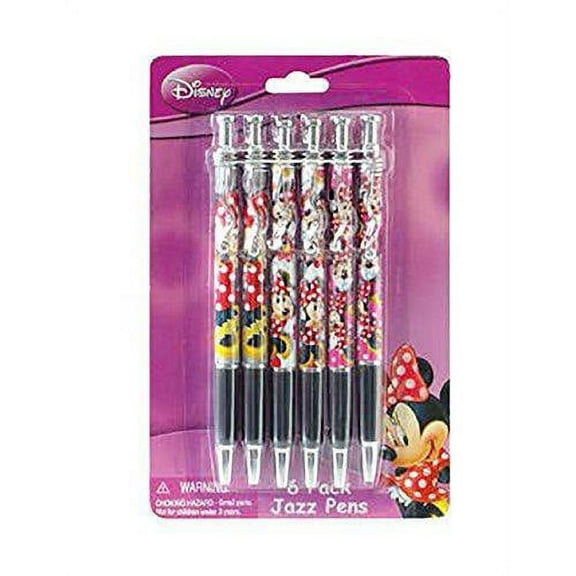 Disney Minnie Mouse 6 Pack Jazz Pen Set