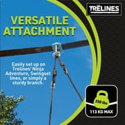Trelines: Treboard Surfin Swing - Skateboard Inspired Swing Deck, Rope Suspended, Twist-Turn-Perform Stunts, Sit Or Stand, Outdoor, Adults & Kids 5+