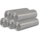 thumbnail image 1 of 5 rollos de bolsas de basura pequeñas – 100 unidades transparentes de 4 galones para el hogar, oficina, cocina, papelera, baño, dormitorio (plata), 1 of 4