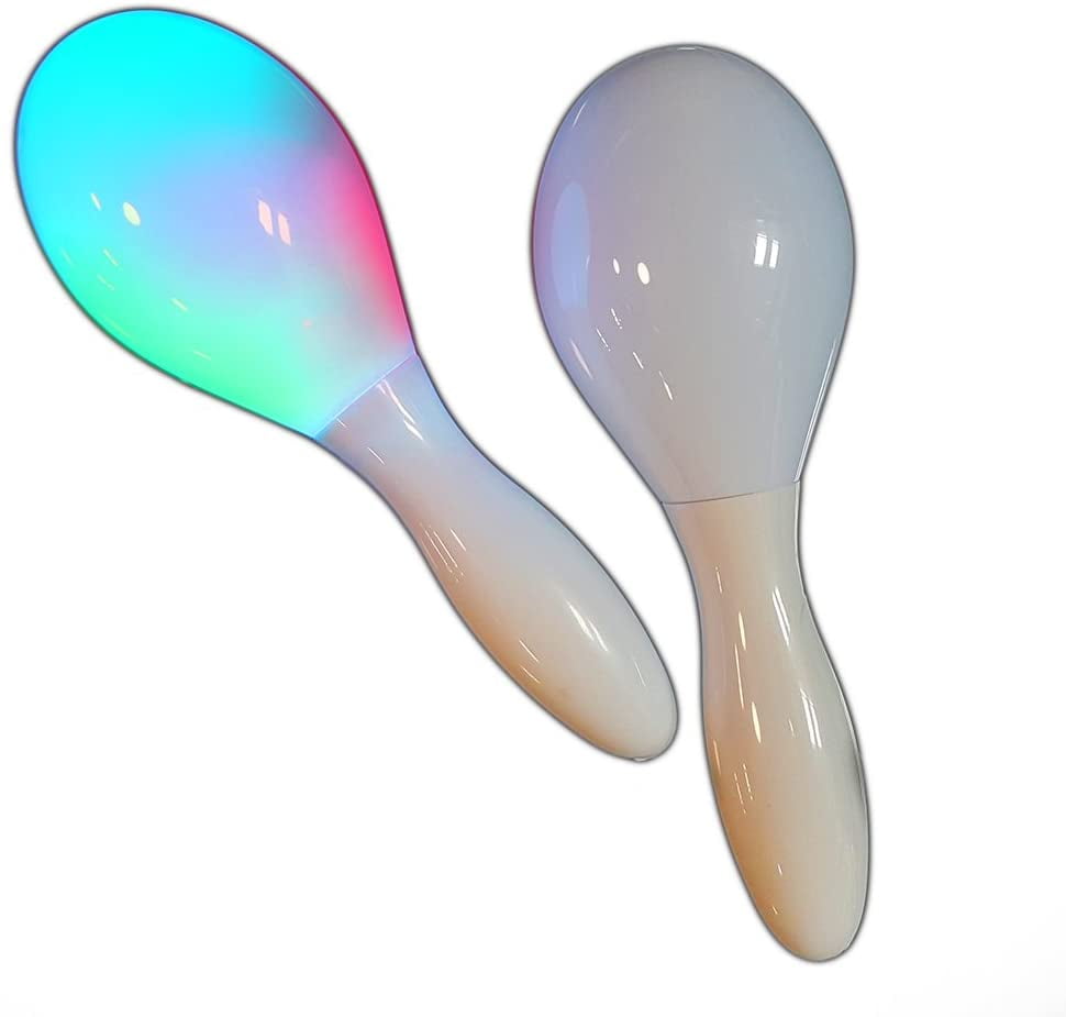 Details about   2X Flashing Multi Color LED Maracas Light Up Neon Sensory New Toy Shaking-TOP 