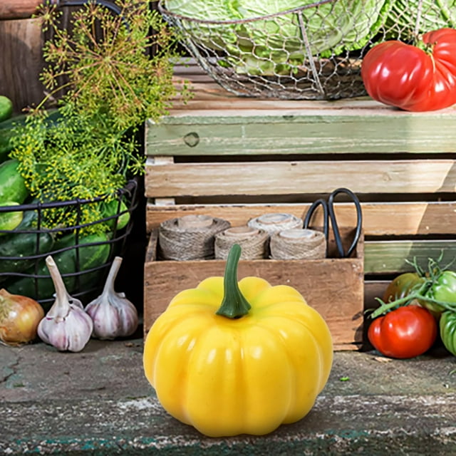 Cqxid Shooting Props Under $5 Mini Artificial Pumpkins Fall Harvests Simulation Pumpkins Decor Fake Fruit Home Decor For Thanksgiving Party Decorations