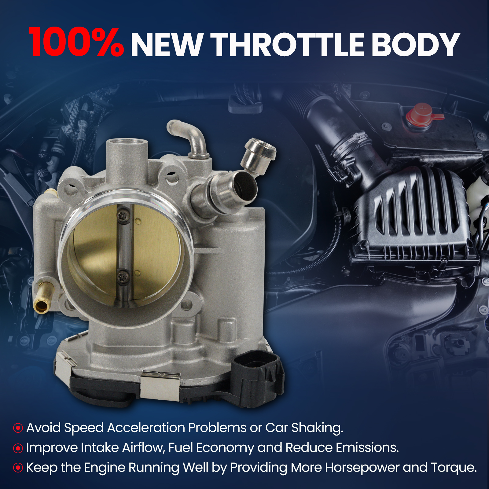 MOCA AUTOPARTS Fuel Injection Throttle Body Fit for 2009-2011 Chevrolet Aveo Aveo5 L4 1.6L & 2012-2018 Chevrolet Sonic L4 1.8L & 2013-2020 Chevrolet Trax L4 1.8L