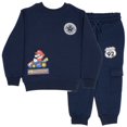 thumbnail image 1 of Nintendo Conjunto de 2 Piezas de Sudadera con Cuello Redondo y Pantalones Deportivos para Niño Super Mario Bros con Estampado Gráfico Mariokart - Paquete de 2 para Niños (Tallas 2T-12), 1 of 6