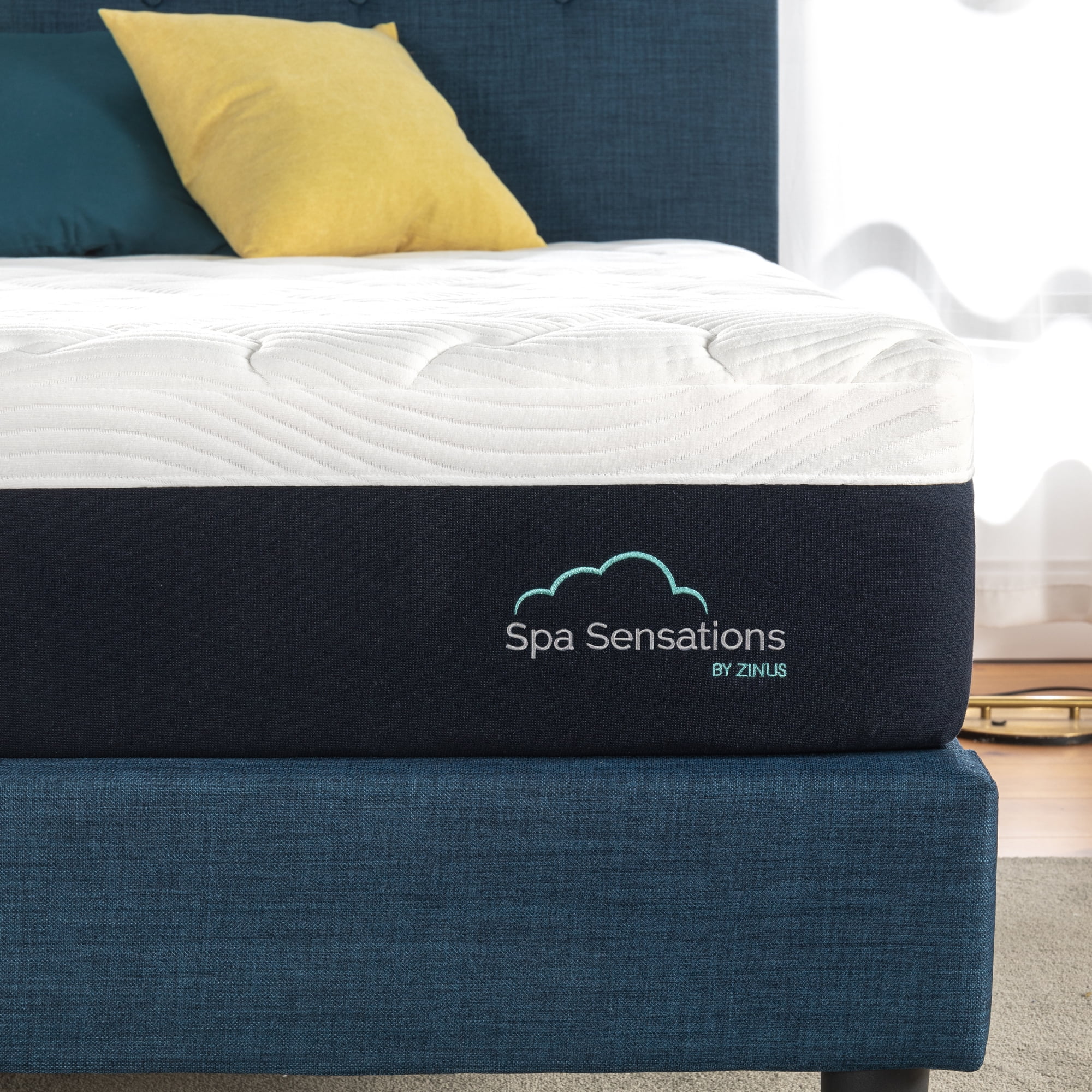 Spa Sensations by Zinus Comfort Medium 10” Memory Foam Mattress, Queen, Made in the USA of US foam and Global Materials
