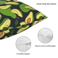 thumbnail image 3 of Honeii Fresh Avocado Print Throw Pillow, Square Decorative Pillow Forms Soft Fluffy Plump Pillow Decorative Pillow Inserts,Couch Pillows-24"x24", 3 of 7
