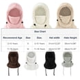 thumbnail image 3 of Lorytime Balaclava Face Mask Kids Winter Thickened Cap with Ear Flaps Drawstring Full Face Coverage Pull Over Outdoor, 3 of 3