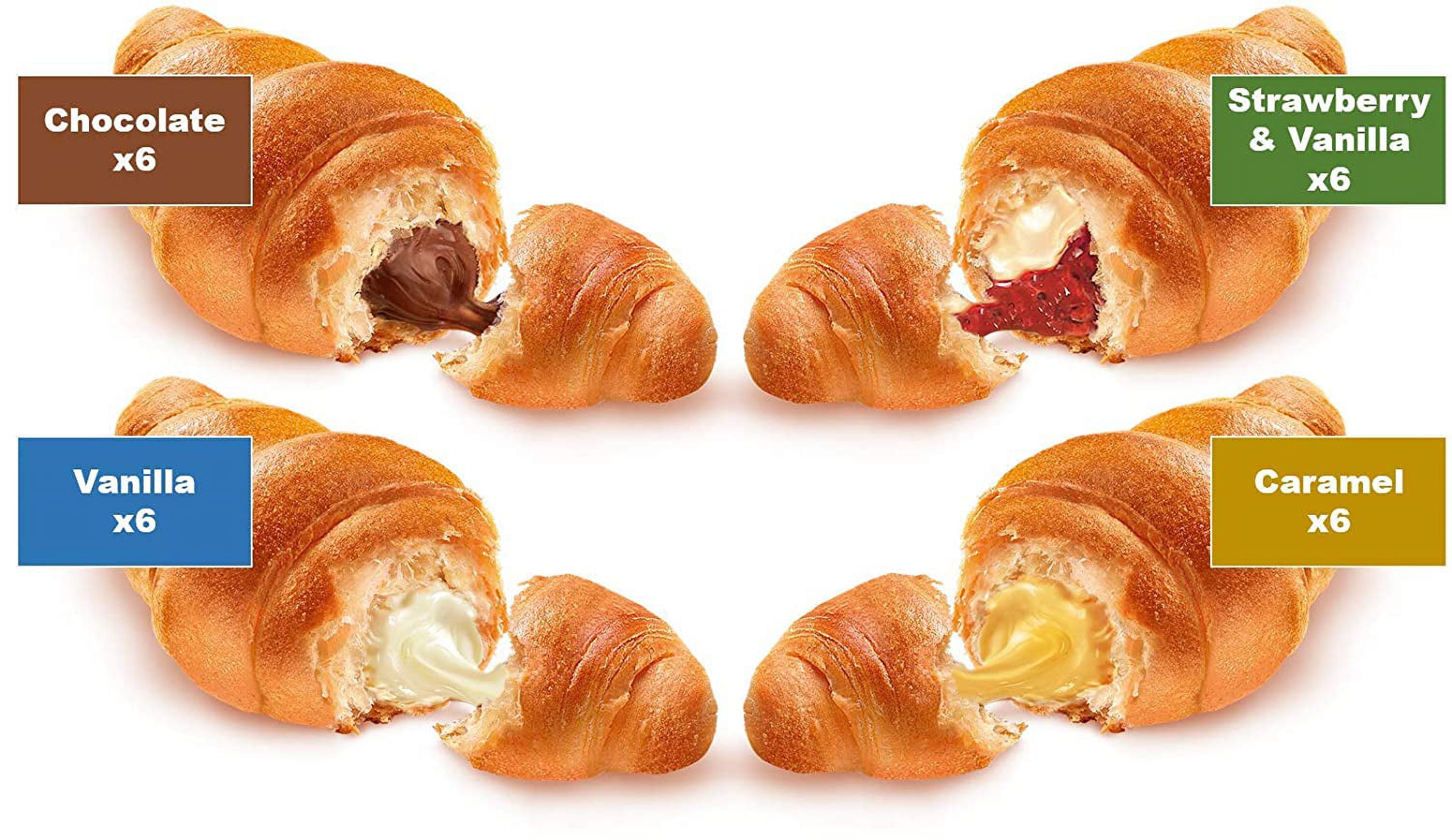 (7 pack) 7Days Soft Croissant, Variety Pack, 2.65oz (Pack of 24)