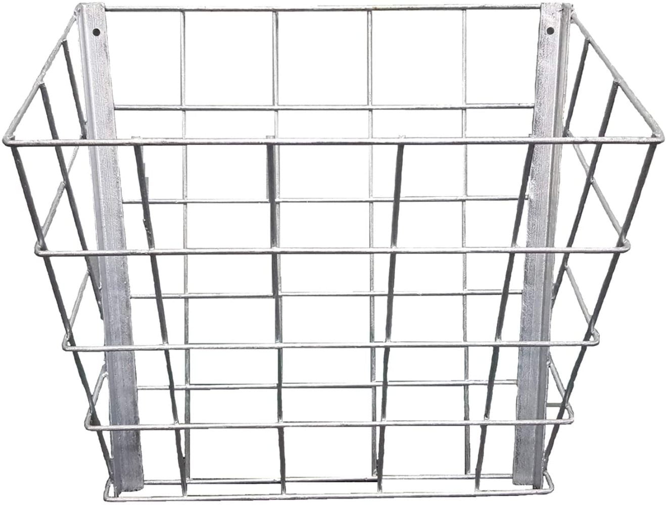 2 Pack Goat and Cow Livestock Hay Feeder Rack Silver Guinea Pig Rabbit Horse Rugged Ranch SGGBF Wall Mounted Rustproof Galvanized Steel Sheep 
