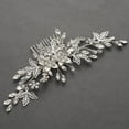 thumbnail image 4 of Bride Wedding Hair Comb Rhinestone Bridal Hair Accessories Pearl Bridal Hair Pieces Bridal Hair Clips Hair Side Comb for Women and Girls, 4 of 4