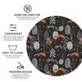 thumbnail image 4 of Fuzoiu Fox In The Forest Print Leather Coasters Set,Drink Coasters Set of 6,for Tabletop Protection, Durable PVC Coasters,Home Décor and Housewarming Gift,Round Shape, 4 of 7