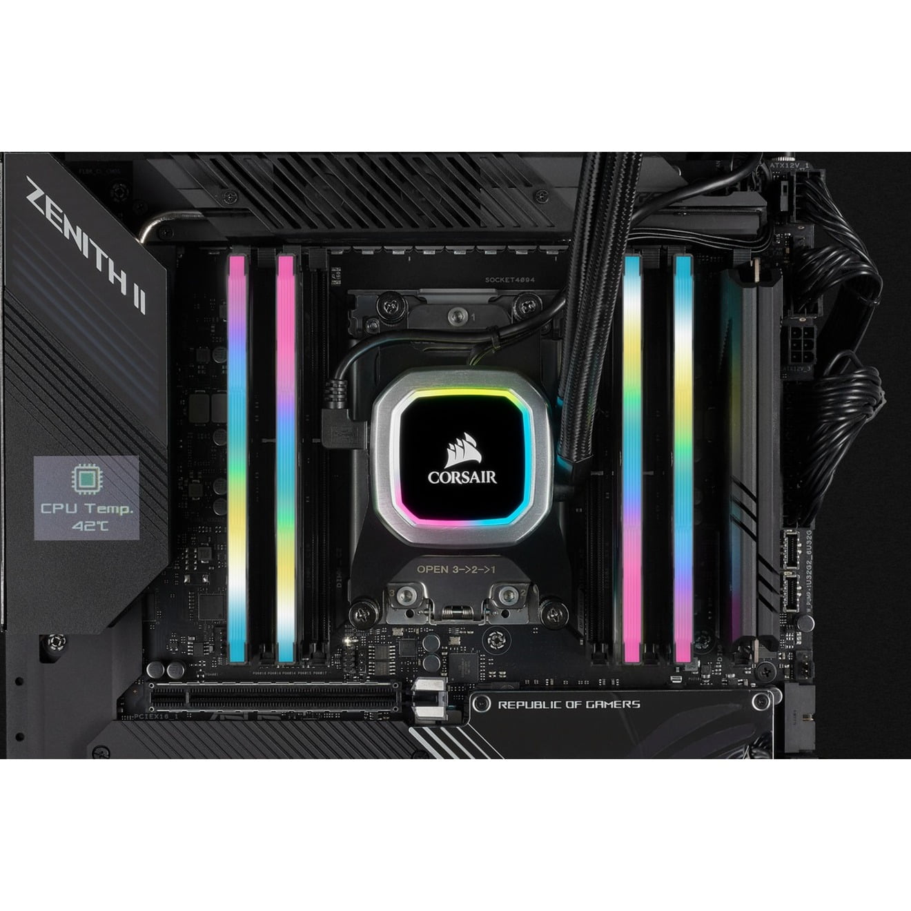 Corsair Vengeance RGB Pro SL 16GB (2x8GB) DDR4 DRAM 3600MHz C18