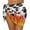 Cow Flame, variant on Tiger Rainbow Leopard Print Women Beach Wrap Sarong Sheer Bikini Cover Ups Chiffon Swimwear Wrap Skirts for Beach