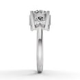 thumbnail image 3 of 4 CTW Round and Emerald Cut Lab-Grown Diamond Two-Stone Ring in 14K White Gold, E-F Color, VS1-VS2 Clarity (Ring Size: 7), 3 of 3