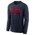 thumbnail image 2 of Men's Nike Navy Arizona Wildcats 2025 Sideline Performance Long Sleeve T-Shirt, 2 of 3