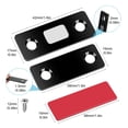 thumbnail image 2 of 10pcs Magnetic Door Catch, TSV Ultra Thin Quiet Cabinet Magnetic Catch, Adhesive Drawer Magnet Catch, Furniture Safety Latches for Kitchen Cupboard Closet Sliding Door Closure, Black, 2 of 7