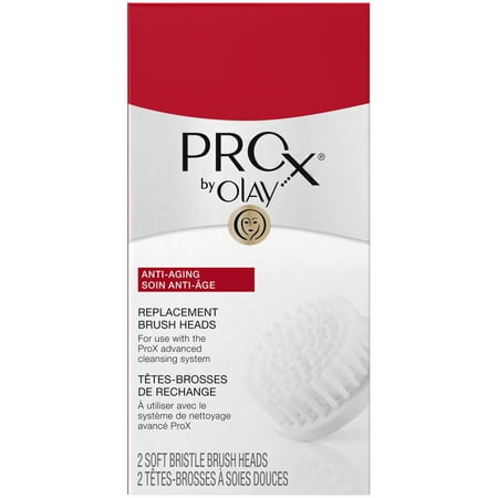 Olay Professional PROX Soft Bristle Replacement Brush Heads, 2 Count