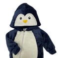 thumbnail image 2 of Mameluco con Gorro Bordado Kiss Pingüino Azul Baby Kisses Mameluco1355, 2 of 4