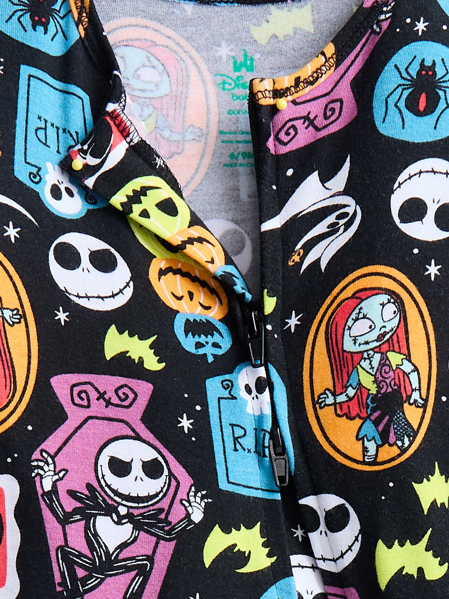 Nightmare Before Christmas Baby Boys Halloween Sleep Footed One-Piece, Sizes 0M-6/9M