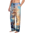 thumbnail image 6 of Fuzoiu Sailing Ship Ocean Sunset Print Men's Pajama Pants,Lounge Pants for Men,Lounge PJ Bottoms,Sleepwear Pants with Drawstring Pockets -Large, 6 of 6