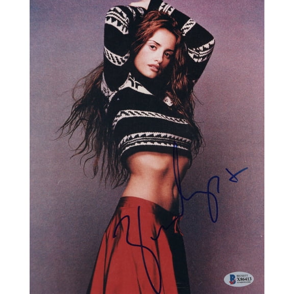 Penelope Cruz Signed Autographed 8X10 Photo Sexy Gorgeous Sweater BAS X86413