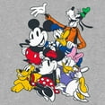 thumbnail image 2 of Boy's Mickey & Friends Retro Crew  Graphic Tee Athletic Heather Large, 2 of 5