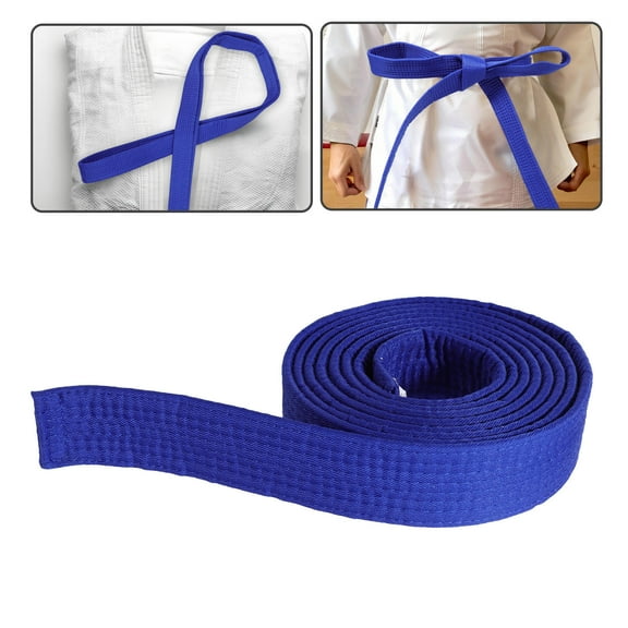 OUNONA Weightlifting Belt Karate Training Equipment Fitness Child Blue