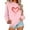 Pink, variant on VgaVtl Pullover Womens Sweatshirts Plus Size Long Sleeve Valentines Day Ladies Tops Workout Heart Print Holiday Tops