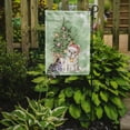 thumbnail image 2 of Christmas French Bulldog White Flag Garden Size, 2 of 5