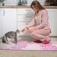 thumbnail image 3 of Pink Floral and Petal Pattern Kitchen Rugs Sets Of 2,Anti Fatigue Kitchen Mat Rugs Non Slip Washable,Decorative Kitchen Floor Mats for Kitchen,Sink,Laundry,17"x30"+17"x47", 3 of 7