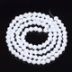 thumbnail image 2 of Opaque Solid Color Glass Beads Strands Imitation Jade Faceted Bicone Creamy White 4.5x4mm Hole: 1mm about 92~96pcs/strand 13.78~14.37 inch, 2 of 2