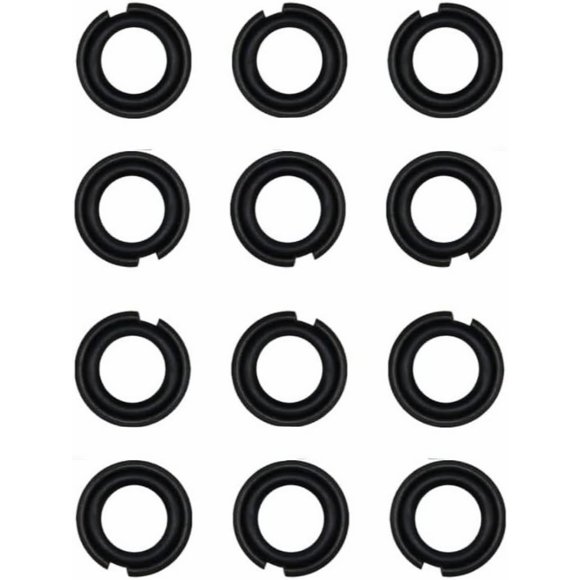 shiyou-12 sets of 1/2" Impact Retaining Ring,Square Drive Socket Retainer Ring Clip with O-Ring Or Milwaukee Type Impact Wrenchs, 1/2