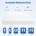 thumbnail image 6 of Full Mattress, 8 inch Memory Foam Mattress Bed in a box, with Green Tea Cool, Medium, Made in USA, 6 of 7
