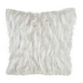 thumbnail image 1 of SARO 3538.I18S Poly Filled Accent Pillow with Faux Fur Design  Ivory, 1 of 1