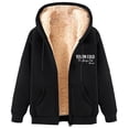 thumbnail image 2 of Sentmoon Veste d'Hiver Femme Grande Taille en Molleton avec Imprimé Sweat à Capuche Femme Manches Longues Col à Capuche Automne et Hiver Chaud pour Randonnée et Escalade TTTG, 2 of 3