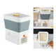 thumbnail image 5 of Dispensador de cereales, almacenamiento de alimentos, dispensador de arroz, automático, plegable, con taza medidora, de comida de gris Baoblaze almacenamiento dispensador de cereales, 5 of 7