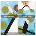 thumbnail image 6 of Geometric Flower and Dahlia Blue Pattern Teens Toddler Nap Mat with Pillow, Sleeping Mat Bag for Preschool Daycare 50"x20", 6 of 6