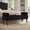 Black, variant on Dtwnek Velvet Long Bed Bench with Wood Legs, Upholstered Entryway Bench for Living Room, Bedroom, Office, Navy Blue