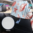 thumbnail image 5 of XYZCANDO Nautical Seashell & Starfish Print Washable Car Seat Towel Protector for Running Beach, Lightweight Non-Slip Car Seat Towel Cover, 5 of 8