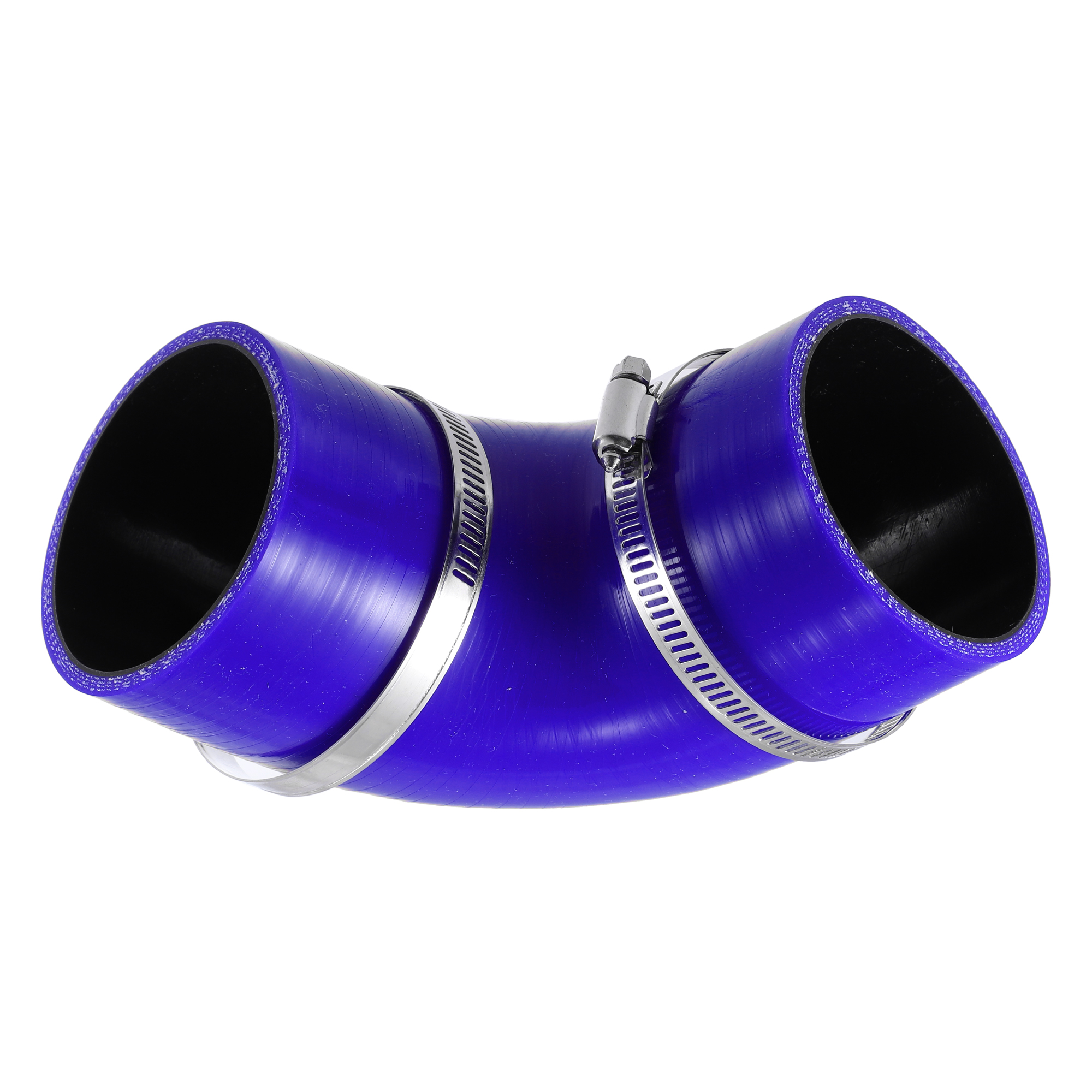 89mm 3.5" ID 90 Degree Elbow Silicone Reducer Hose - Black, For Car Intercooler & Intake Piping - View #10