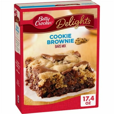 Pack of 2 - Betty Crocker Delights Cookie Brownie Bar Mix 17.4 oz
