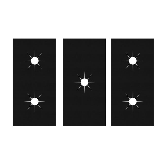 Advancent 3x Placa de Gases con Protectores de Rango de Gases Antiadherentes Juego de 3 Piezas Cubiertas de Estufa para Cocinas de Gases Cubierta Cubiertas para muebles de jardín
