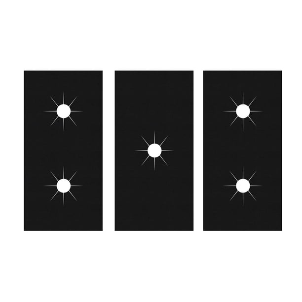 Yuarrent 3 uds ABS cubiertas de encimera de gases resistentes a altas temperaturas para cocinas de gases 53 27CM 3PCS cubierta de encimera de Cubiertas para muebles de jardín