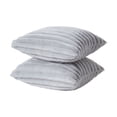 thumbnail image 4 of Mainstays 18" x 18" Soft Silver Channel Faux Fur Decorative Pillow Covers (2 Count), 4 of 5