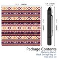 thumbnail image 2 of Traditional Boho Style Rubber Game Room Cover 31.5 Inch Square Large Mahjong Table Mat with Non-Slip Backing and Noise Dampening for Tiles and Cards, 2 of 7