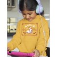 thumbnail image 2 of Prosperity Rabbit Banner Hoodie Juniors -Image by Shutterstock,  Small, 2 of 4