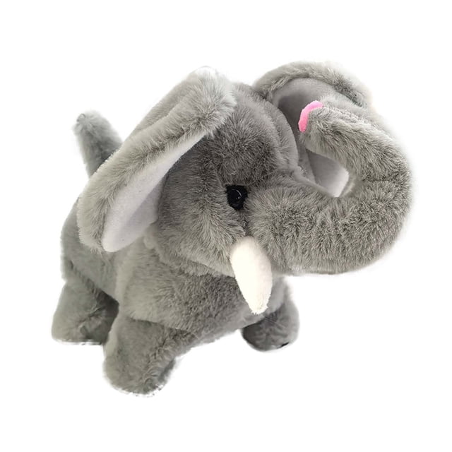 BotaniNest Interactive Electronic Elephant Toy – Walking Trumpeting And Nodding Pet Simulation For Kids And Collectors