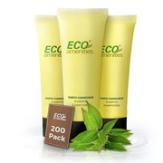 Eco Amenities Travel Size Shampoo Bulk - Hotel Mini Shampoo Supplies for Guests - Refreshing Bulk Travel Size Toiletries for AirBnB and Rentals - 1.0 fl oz (30ml) per tube, 200 pack, Green Tea Scent