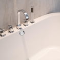 thumbnail image 3 of 2Pcs Two-Hole Bathtub Overflow Drain Cover, 3-1/8" Bathtub Drain Stopper with Screws, Fits Most Standard Bathroom Tub (Black), 3 of 7
